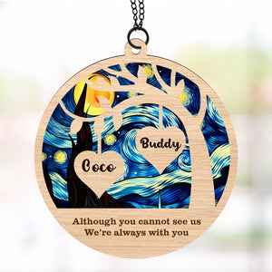 I Am Always With You Suncatcher Ornament, Custom Name Suncatchers, Gift For Family, Memorial Gift Ornament 682003