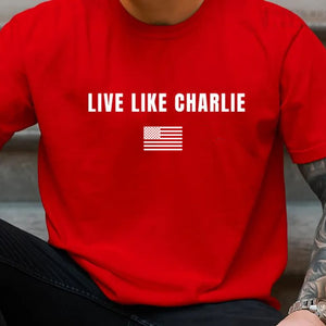 Live Like Charlie Kirk Shirt | Charlie Kirk Red Shirt | We Wear Red Charlie Kirk Birthday October 14 | Red Freedom Tee 683099
