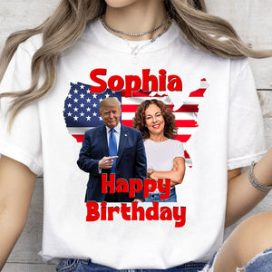 My Dad/ Mom With Donald Trump Custom Photo Shirt | Funny Shirt | Birthday Gift Ideas 682017 - GOP