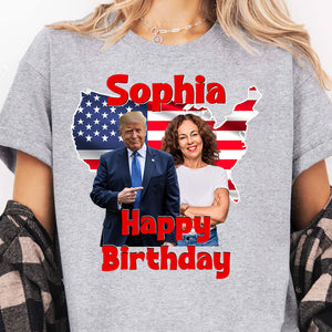 My Dad/ Mom With Donald Trump Custom Photo Shirt | Funny Shirt | Birthday Gift Ideas 682017 - GOP