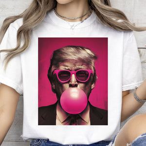 President Donald Trump Blowing Pink Bubble Gum Shirt | Trump Funny Shirt |Trump 2025 Shirt 682022 - GOP