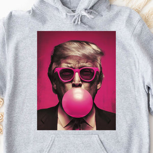 President Donald Trump Blowing Pink Bubble Gum Shirt | Trump Funny Shirt |Trump 2025 Shirt 682022 - GOP