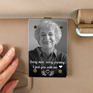 Loss of Mother Memorial Gift Personalized Car Visor Clip | Personalized Memorial Gift | Remembrance Gift Visor Clip 683296