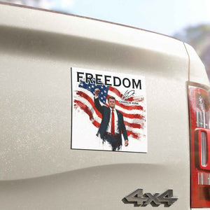 Freedom Charlie Kirk Car Magnet | Stand With Charlie Kirk | Justice For Charlie Kirk 683150