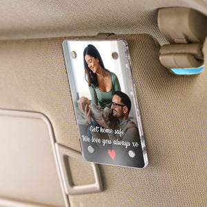 Personalized Photo And Text Car Visor Clip | Personalized Gift For Him | Car Photo Frame | Couple Gifts 683291