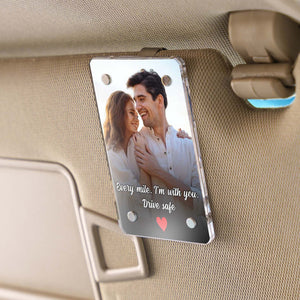 Custom Couple Photo Car Visor Clip | Personalized Gift For Him | Car Photo Frame | Couple Gifts 683292