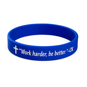 Work Harder Be Better Charlie Kirk Printed Silicone Bracelet | Justice Charlie Kirk Memorial Silicone Wristbands 683137