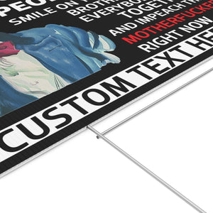 Impeach Trump Now Yard Sign – Personalized Anti Trump 8647 Political Lawn Display For Democrats And Anti MAGA Activists 682211