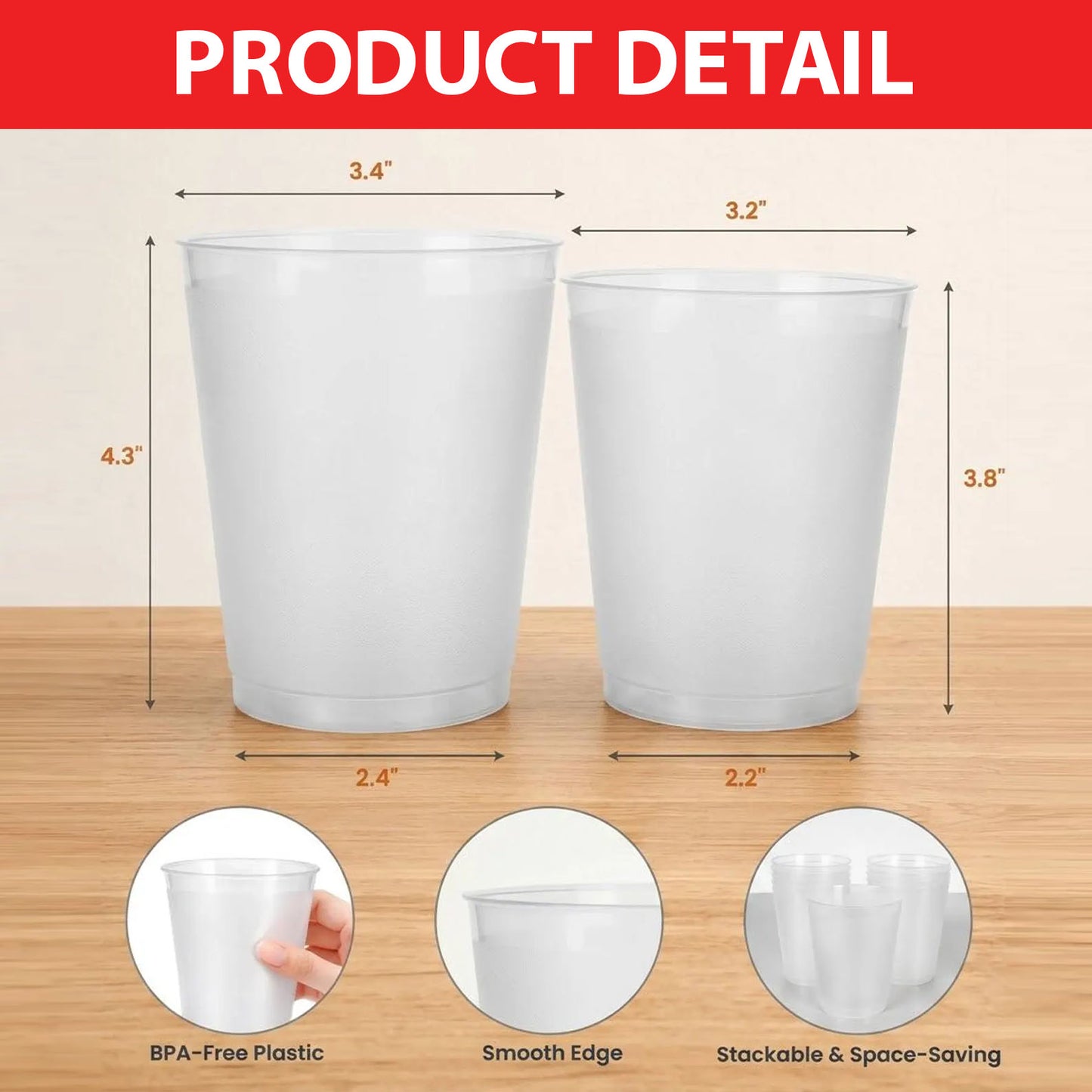 Personalized USA 250 Years Frosted Cups, Custom Family Name Cups, 4th of July 1776–2026 Party Cups 684888