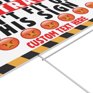 All Our Outrage Can't Fit On This Sign – Personalized 8647 Anti Trump Yard Sign, Custom Protest Display 682196