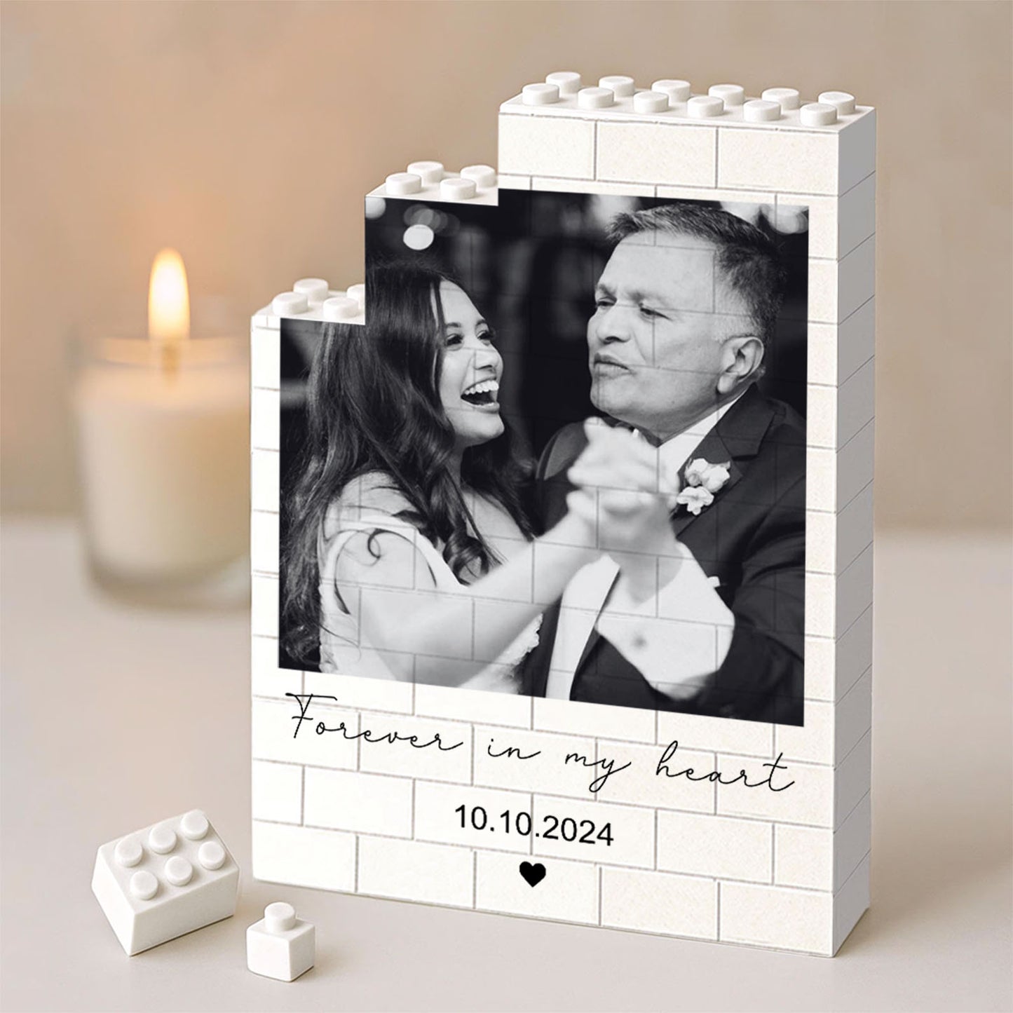 Custom Photo Memorial Building Brick Blocks | Personalized Memorial Gift | Remembrance Gift 684283