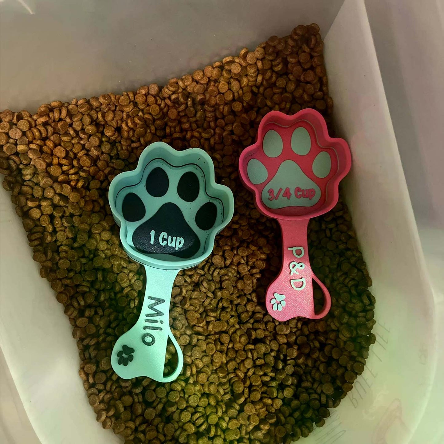Personalized Pet Food Scoop, Custom Name Food Scoop, Dog Food Cup, Measuring Cup For Pet, Dog Mom, Dog Dad BX25
