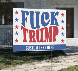 Personalized Subtle 8647 Anti Trump Yard Sign – Custom Political Protest Lawn Display for Kamala Supporters 682200