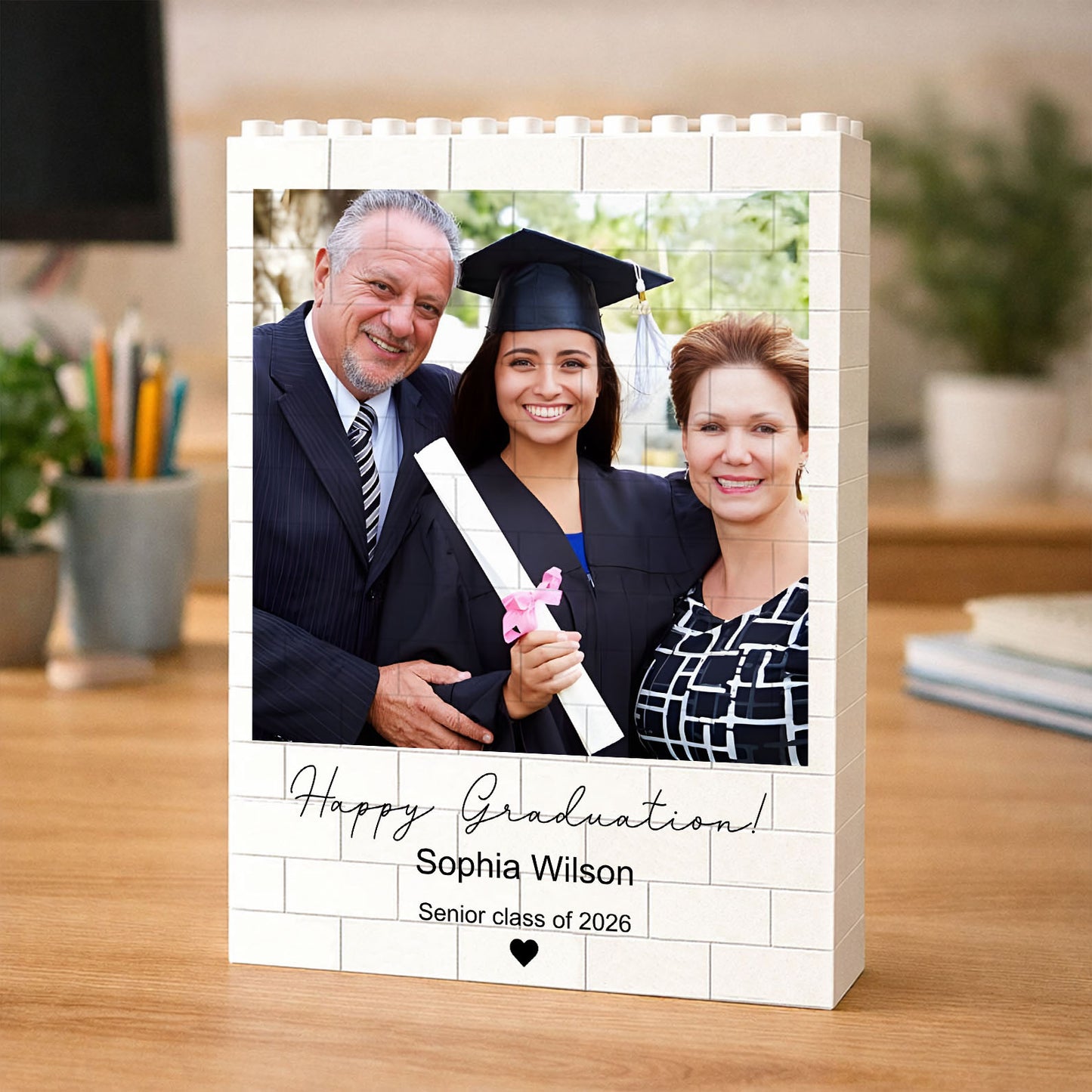 Custom Photo Building Brick Blocks | Personalized Graduation Gift | Grad Gifts for New Graduates 684303