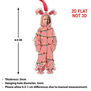 Personalized Donald Trump Ralphie Acrylic Ornament | Funny Trump Pink Bunny Ornament 683570 – GOP