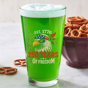 250 Years Of Freedom Whiskey Glass | Happy 250th Birthday USA Whiskey Glass Beer Glass 683730