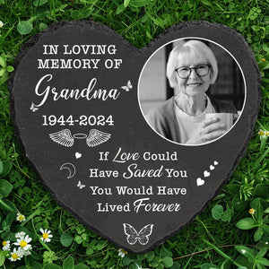 If Love Could Have Saved You Stone, Personalized Photo Memorial Stone, Gifts For Loss of Loved One 682012