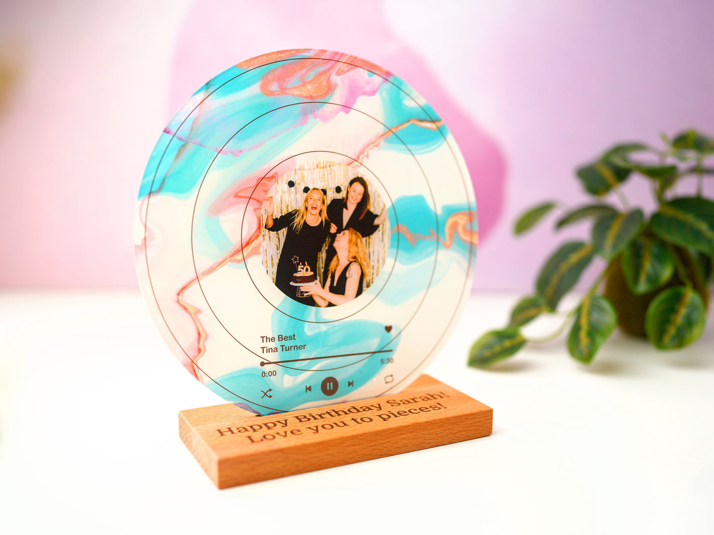 Custom Vinyl Record With Photo | Personalized Song Plaque | Gift For Dad | Anniversary Gift For Him 683931