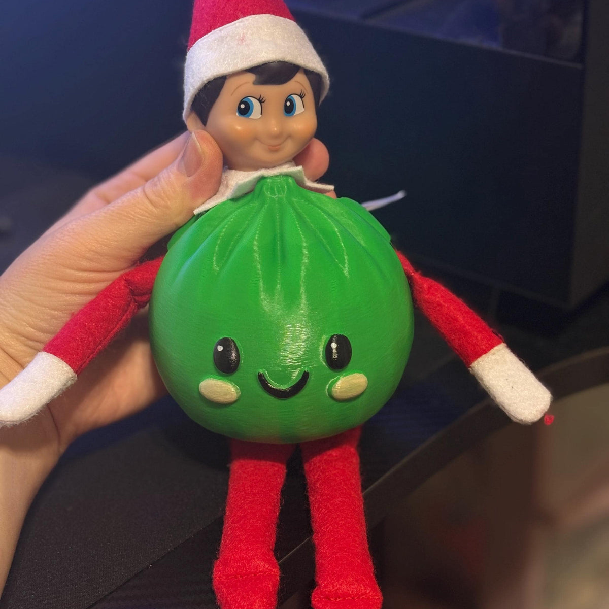 Elf Doh Costume Accessory, Dumpling Elf Outfit, 3D Printed Christmas Elf Dress Up Prop 686690 WFD
