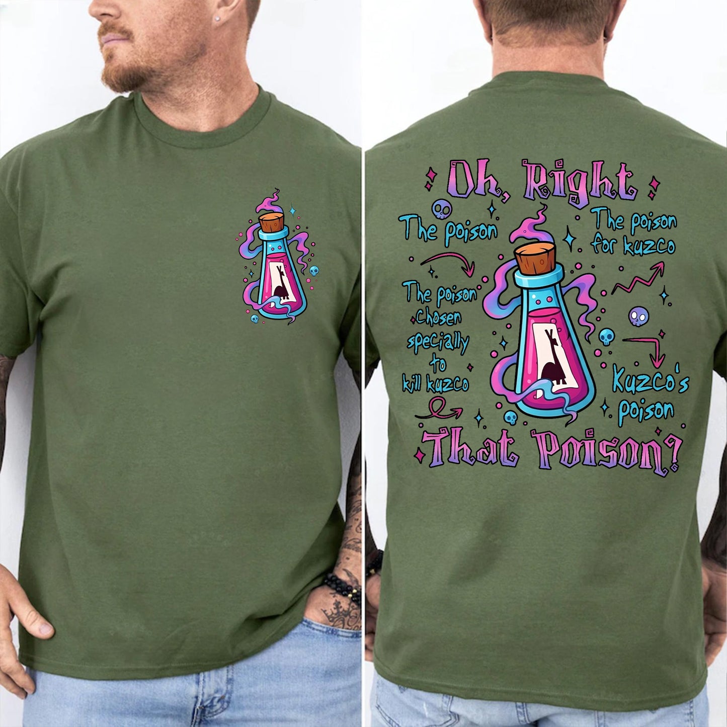 Oh Right That Poison Pocket & Back Shirt, Funny Llama Poison Graphic Tee, Vintage Cartoon Shirt 685664