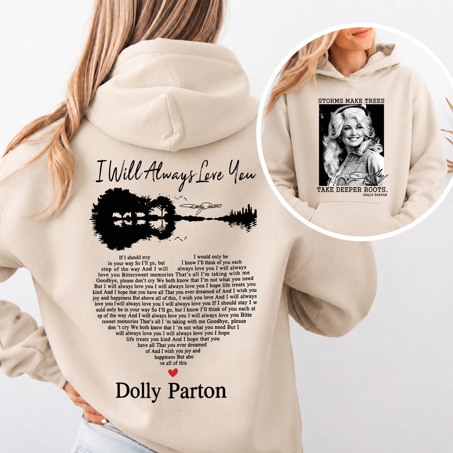 Dolly Parton Memorial Front & Back Shirt, I Will Always Love You Country Music Tribute Tee 686044