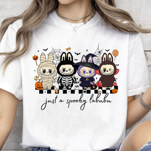 Just A Spooky Labubu Halloween Shirt, Doll Monster Characters Halloween Sweatshirt, Funny Halloween Shirt 683303
