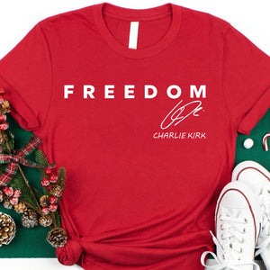 Red Freedom Shirt | Charlie Kirk Red Shirt | We Wear Red Charlie Kirk Birthday October 14 683063