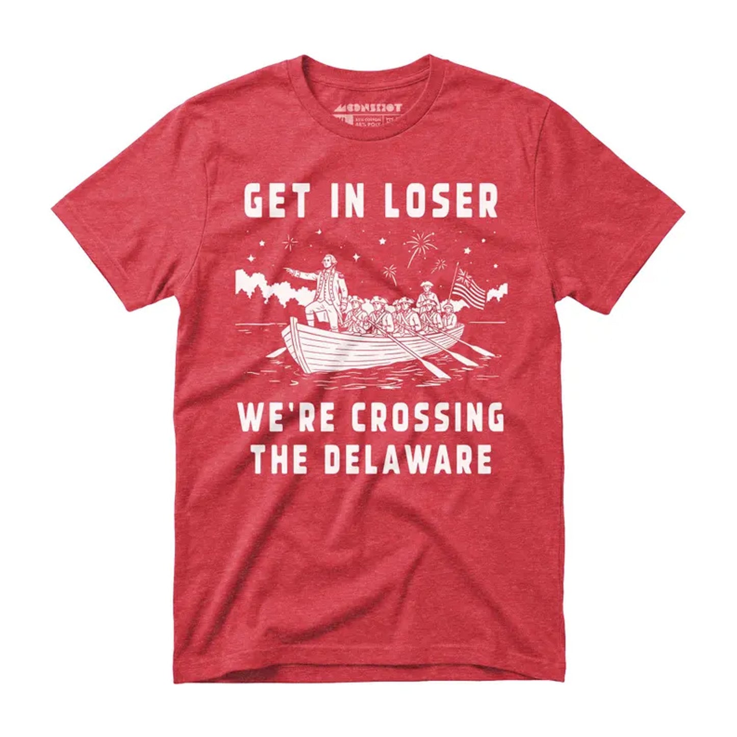 Get In Loser We're Crossing The Delaware 250 Years Shirt, Funny 4th Of July George Washington Tee 685311 WFD