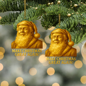 Make Christmas Great Again Acrylic Ornament | Donald Trump Christmas Ornament 683423 – GOP
