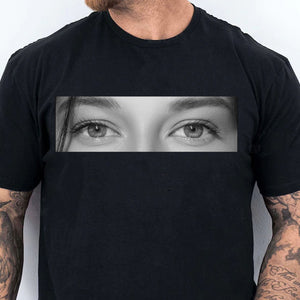 Custom Photo Human Eyes Shirt, Personalized Eye Photo Girlfriend Boyfriend Hoodie, Eye Love You Tee 683815