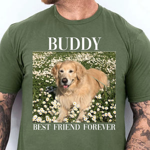 Personalized Upload Pet Photo Shirt | Custom Dog Cat Photo T-Shirt | Gift For Dad Mom 682814