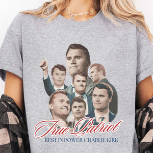 Rest in Power Charlie Kirk Shirt | A True Patriot Memorial Tee | Human Rights & Free Speech T-Shirt 682903