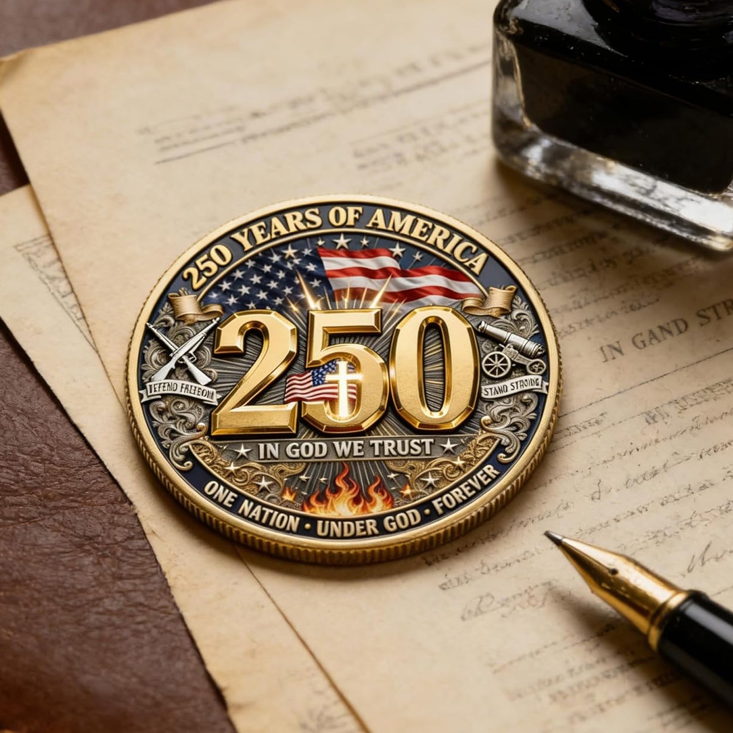 250 Years of America Commemorative Coin | God Bless America 1776–2026 Coin 684630