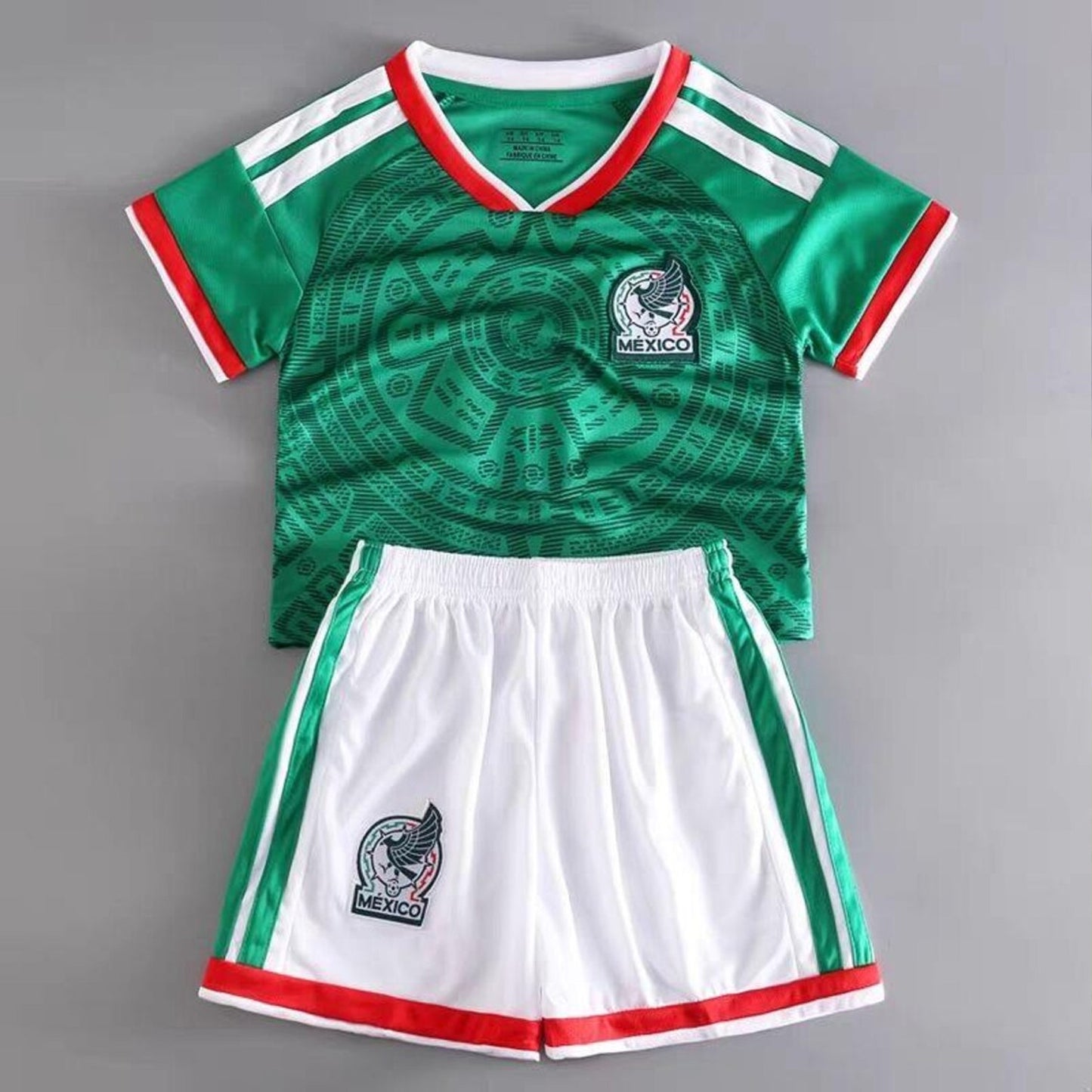 Mexico Kids Soccer Jersey Set, 2026 Mexico Football Shirt & Shorts for Kids, Youth Soccer Fan Outfit 685536