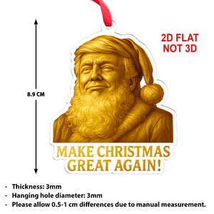 Make Christmas Great Again Acrylic Ornament | Donald Trump Christmas Ornament 683423 – GOP