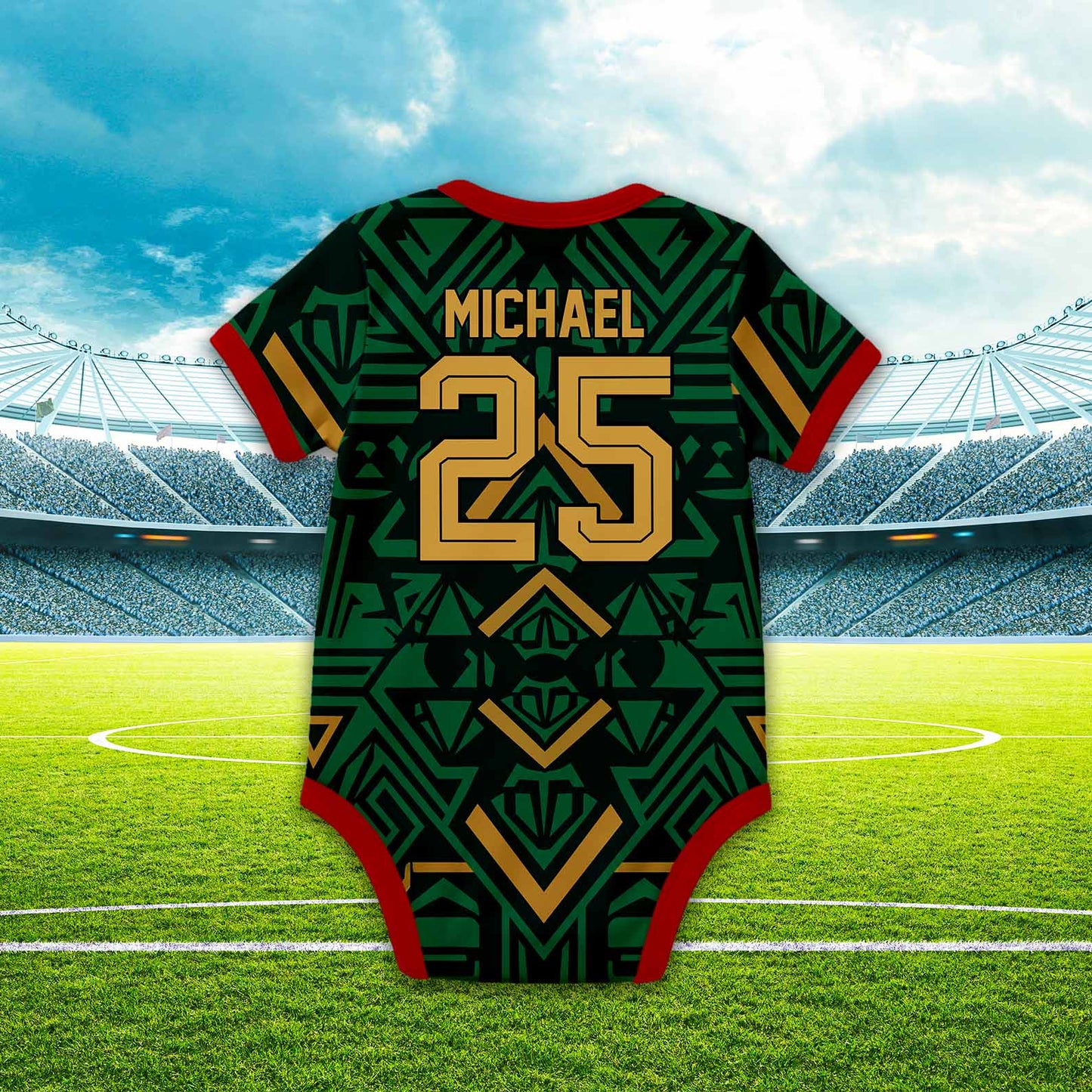 Custom Mexico 2026 Soccer Baby Bodysuit, Personalized Name Number Kids Jersey, Mexico Football Infant Shirt 685355