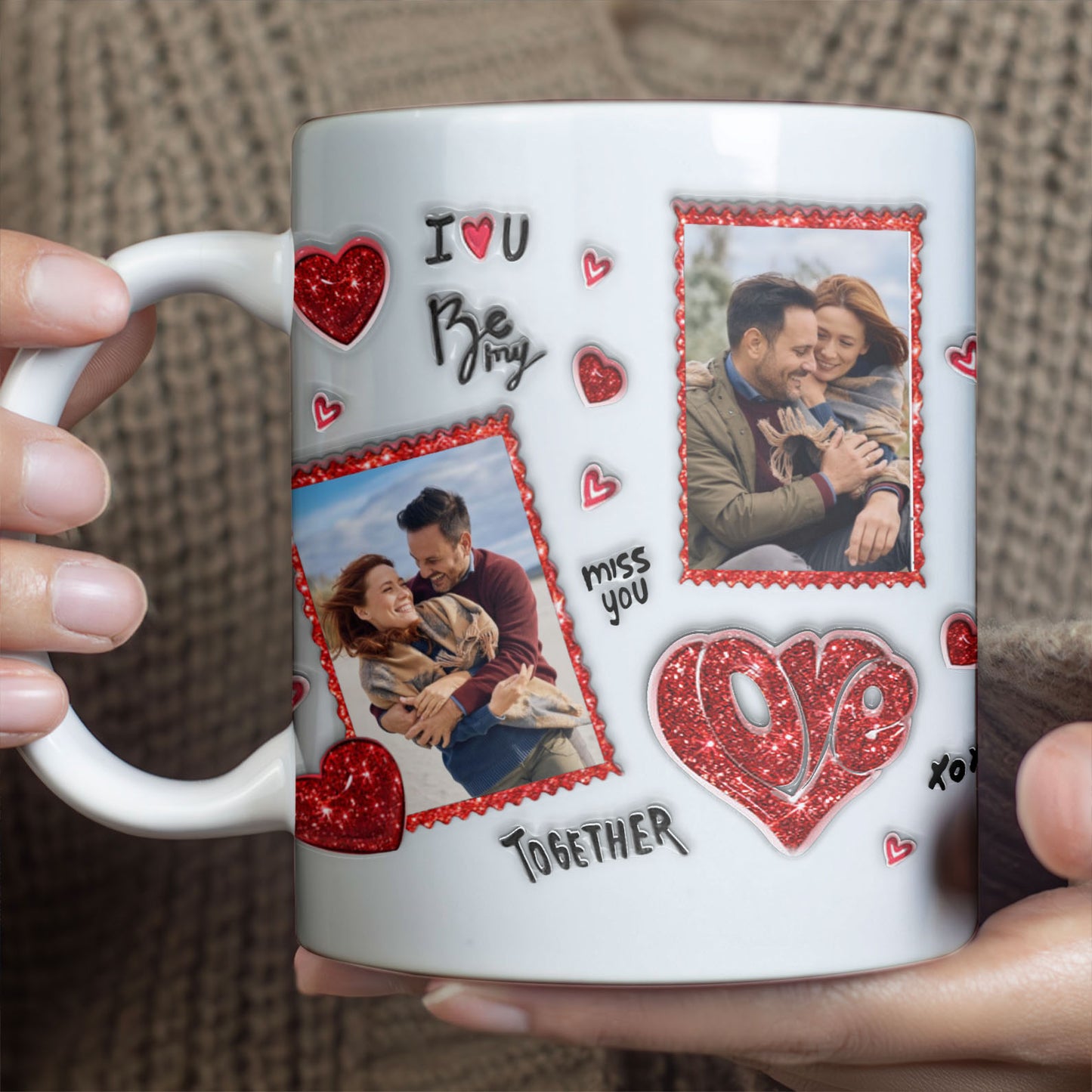 Custom Photo Upload Couple Mug | Personalized Couple White Mug | Valentine’s Day Gift 684159