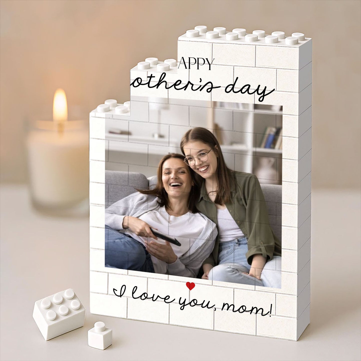 Custom Photo Building Brick Blocks | Personalized Gift for Mom | Mother's Day Gift 684600