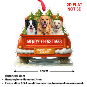 Christmas Pet Photo Acrylic Ornament | Personalized Custom Dog Cat Photo Ornament 683615