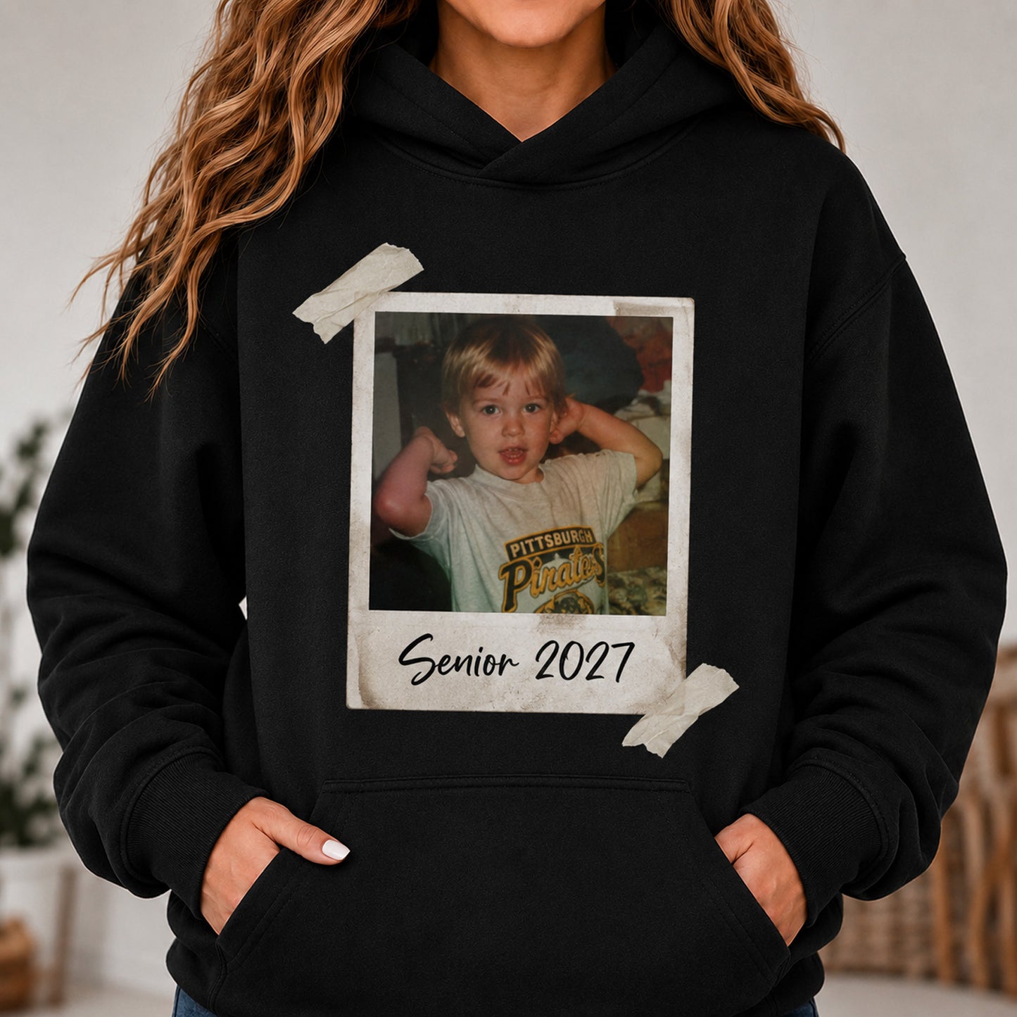 Personalized Photo Senior 2027 Shirt, Custom Class of 2027 Graduation Tee, Back to School Senior Picture Gift 685689 WFD