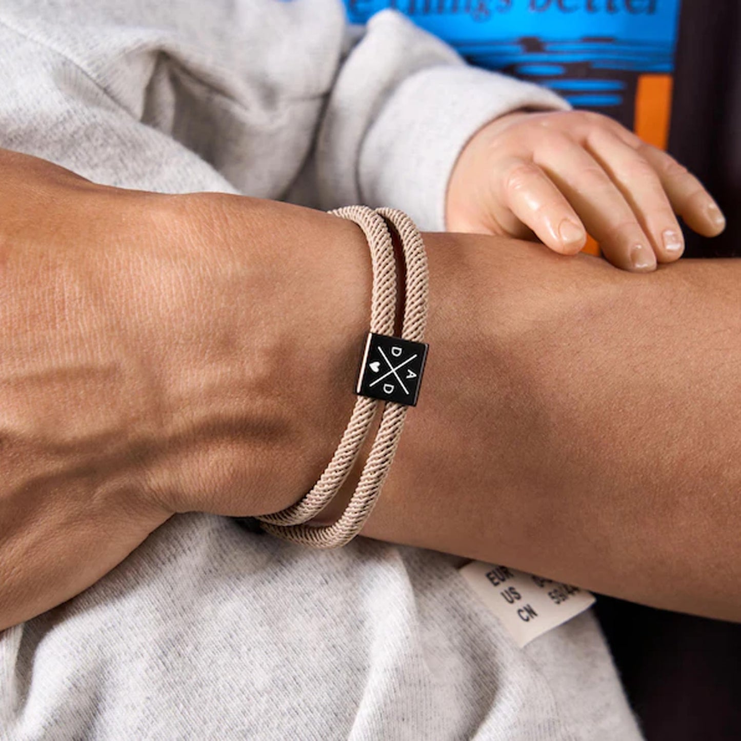 Personalized Adjustable Sliding Knot Rope Bracelet for Dad, Custom Engraved Bracelet, Father’s Day Gift for Him 685024