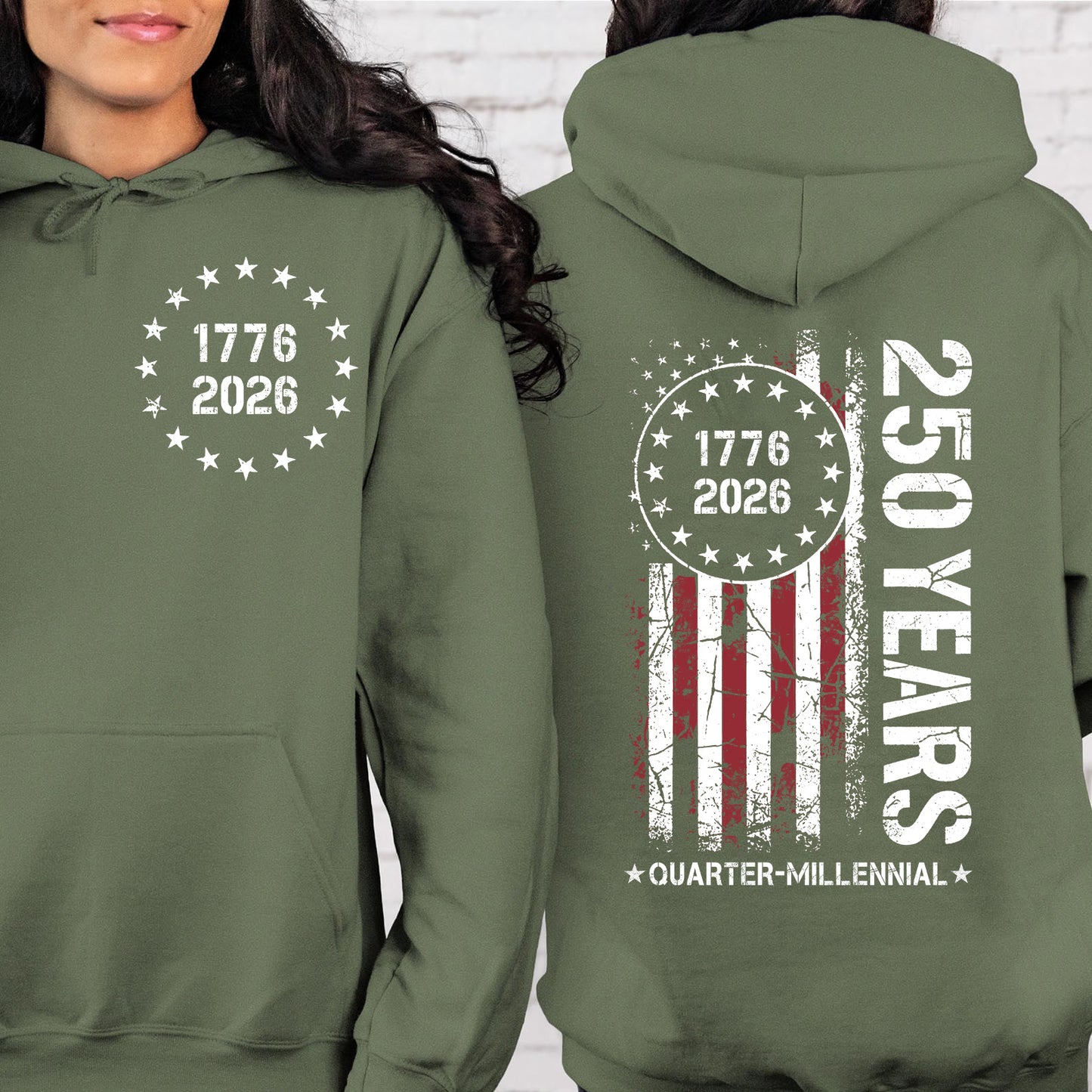 250 Years Anniversary Shirt, 1776–2026 USA T-Shirt, Patriotic American Flag Shirt, 4th of July Pocket & Back Shirt 684079