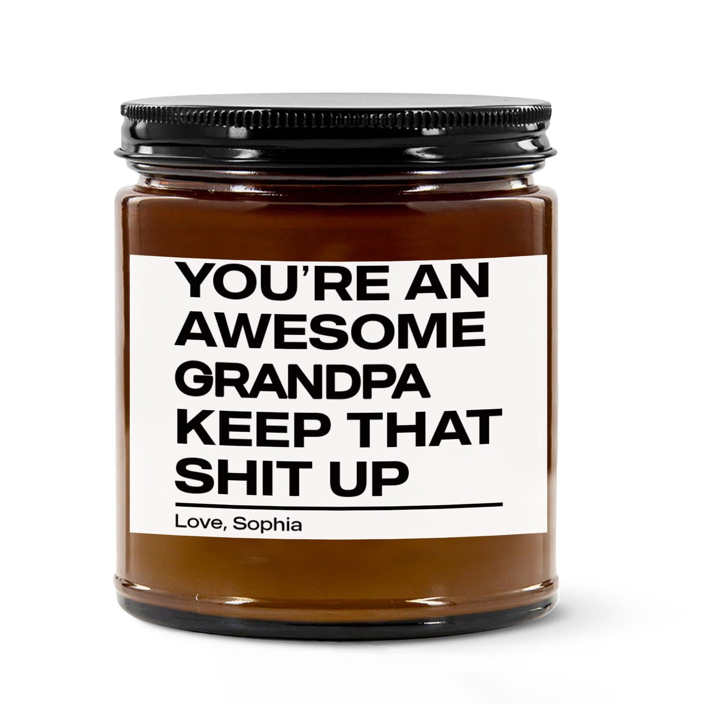 Personalized Funny Dad Grandpa Candle, Custom Father’s Day Candle Gift for Dad Grandpa, Funny Scented Candle 684953