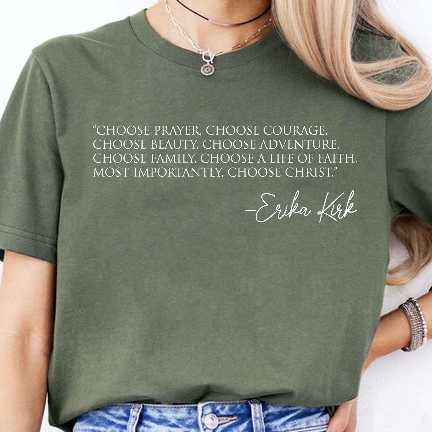Choose Prayer Shirt, Justice for Charlie Kirk Tee, Freedom Shirt, Charlie quotes, Erika Kirk Saying Shirt 683090