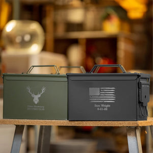 Custom Authentic Engraved Ammo Can, Ammunition Box, Personalized Gift for Husband, Him, Dad 683894