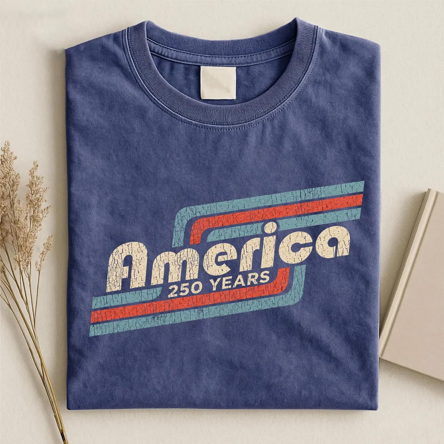 250 Years America Patriotic Shirt, Vintage USA Graphic Tee, Independence Day T-Shirt for Men Women 685390 WFD