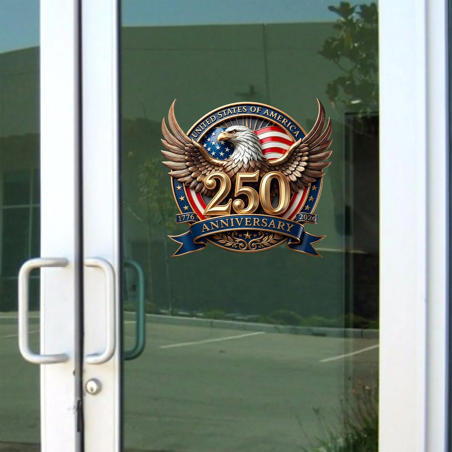USA 250 Years Car Decal | Patriotic Eagle 1776–2026 Decal | 4th of July Sticker 684349