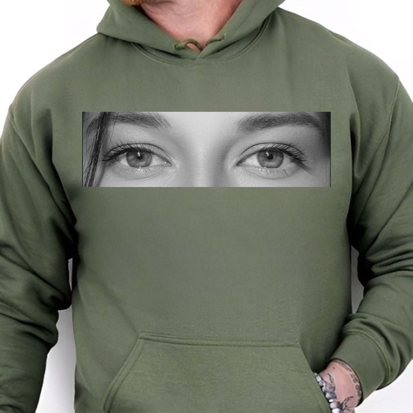 Custom Photo Human Eyes Shirt, Personalized Eye Photo Girlfriend Boyfriend Hoodie, Eye Love You Tee 683815