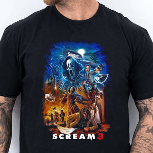 Scream 3 Halloween Shirt, Retro Horror Movie Sweatshirt, Classic Halloween Film Tee, Scary Halloween Shirt 683308-8