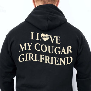 I Love My Cougar Girlfriend Backside Shirt, Custom Name Girlfriend Hoodie, Valentine’s Day Gift 683796